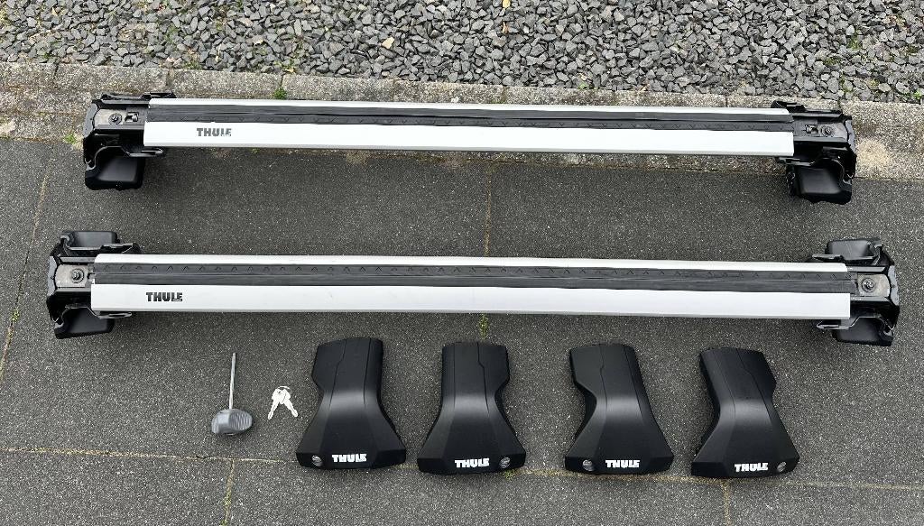 Thule WingBar Edge dakdragers Porsche Panamera Sport Turismo, Auto diversen, Ophalen, Zo goed als nieuw