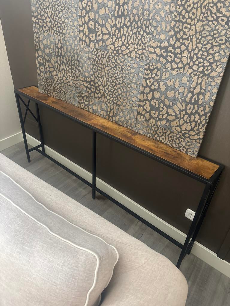 Stijlvolle sidetable achter de bank - 170x75x20 cm, Huis en Inrichting, Tafels | Sidetables, Ophalen, Zo goed als nieuw, Minder dan 25 cm