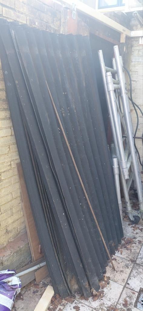 9x Dakbedekking golfplaten, 0.85x2m, goede staat, Doe-het-zelf en Verbouw, Dakpannen en Dakbedekking, Ophalen, Overige materialen