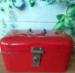 ROOD EMAILLE KOEKTROMMEL*KLEINE BROODTROMMEL, Verzenden