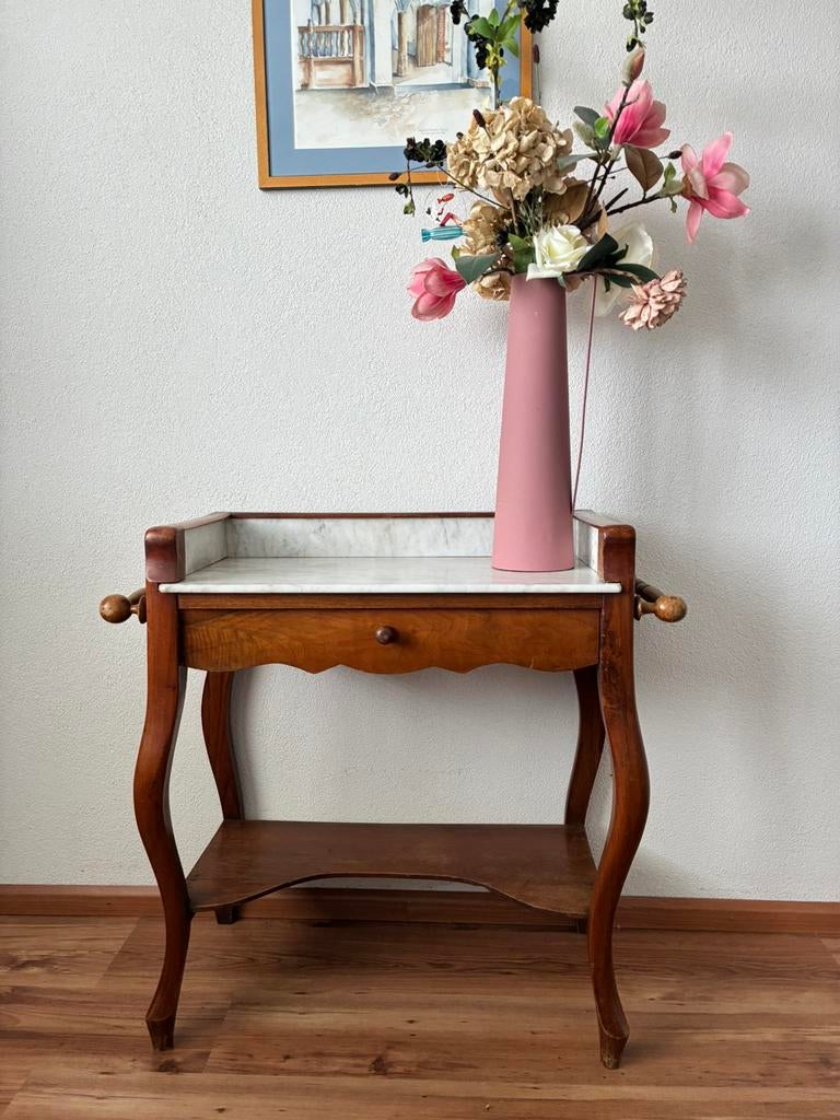 Wastafel met marmeren blad., Ophalen of Verzenden