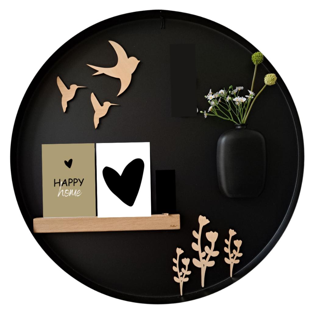 Magneetbord zwart rond 60cm, Huis en Inrichting, Woonaccessoires | Memoborden, Nieuw, Magneetbord, Ophalen of Verzenden