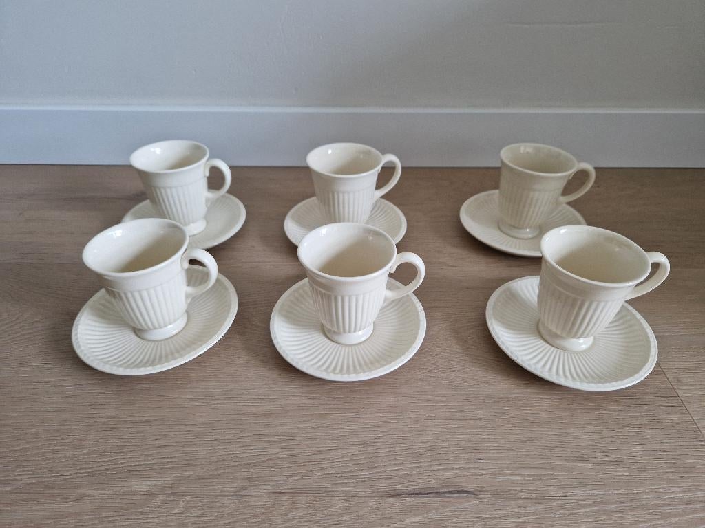 Wedgwood EDME koffiekopjes met bijhorende schotels, Huis en Inrichting, Keuken | Servies, Nieuw, Ophalen of Verzenden, Wedgwood