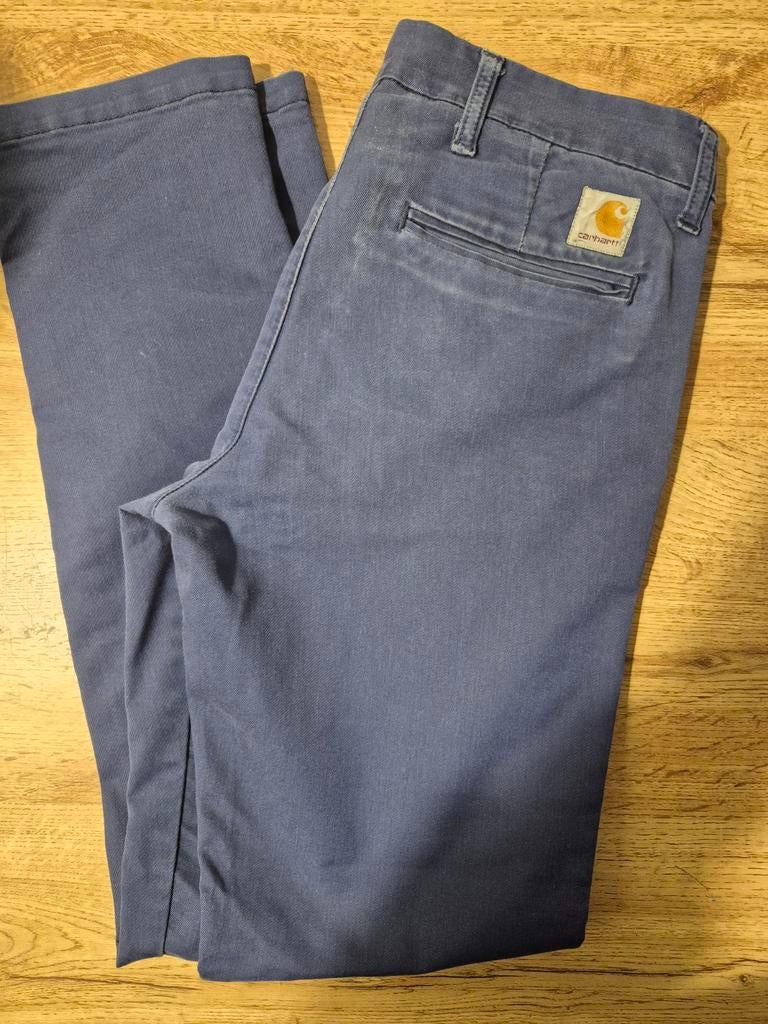 Carhartt WIP Sid Pant Chino - Navy Blue (31x32), Kleding | Heren, Broeken en Pantalons, Blauw, Carhartt, Overige maten, Ophalen of Verzenden