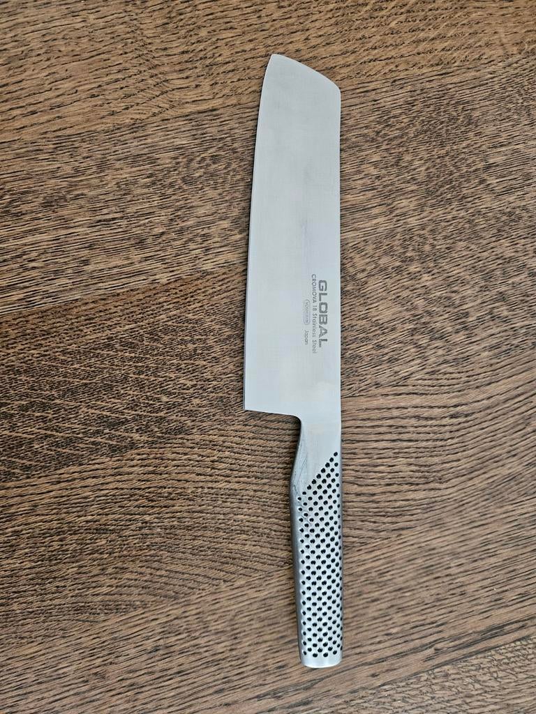 Global G5 Nakiri groentenmes, Gebruikt, Ophalen of Verzenden, Rvs of Chroom, Vaatwasserbestendig