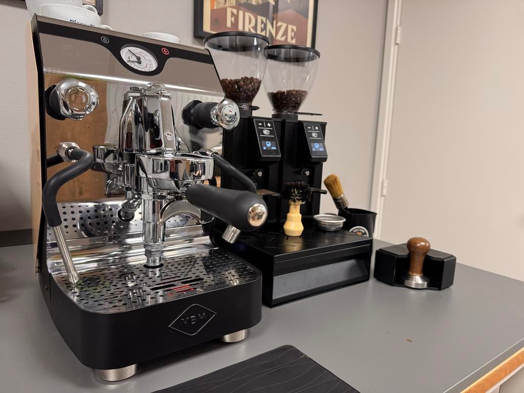 Complete Baristaset! Vibiemme Super, twee nieuwe molens etc., Gebruikt, Espresso apparaat, Koffiebonen, Ophalen