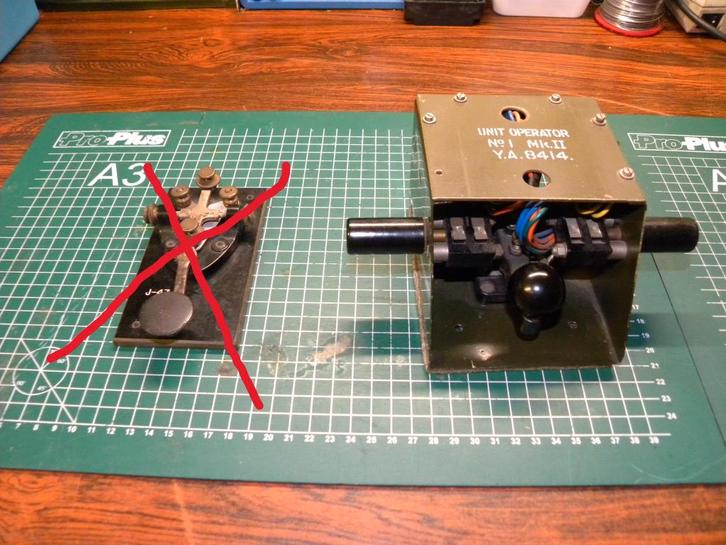 igst Unit operator MK.II Y.A.8414. cw sleutel + toe behoren, Telecommunicatie, Zenders en Ontvangers, Gebruikt, Zender en Ontvanger