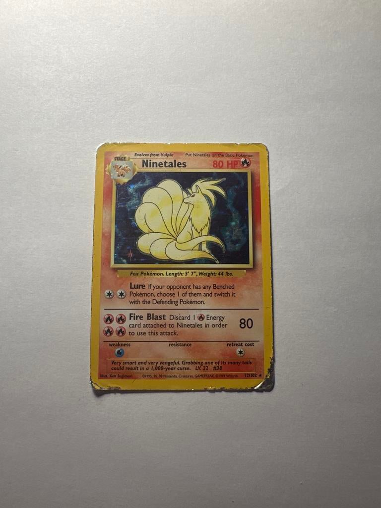 Ninetales Pokémon Kaart - Holo - Base Set - Gebruikt, Hobby en Vrije tijd, Verzamelkaartspellen | Pokémon, Ophalen of Verzenden