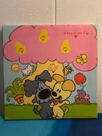 Woezel en Pip Schilderij Canvas - Kinderkamer Decoratie, Ophalen, Gebruikt, Schilderij, Minder dan 50 cm