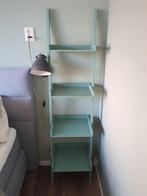 Planken wandkast pronkkast mintgroen hout, Huis en Inrichting, Ophalen, Gebruikt