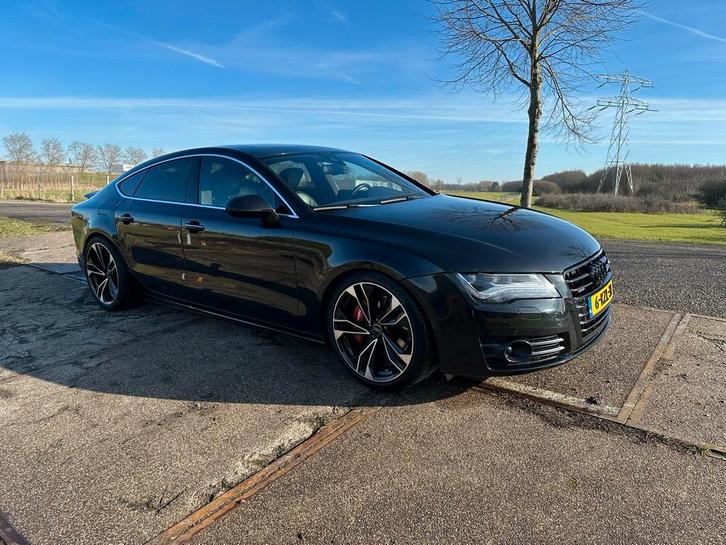 Audi A7 3.0 Tfsi Quattro 300pk S Tronic 2011 Zwart, Auto's, Audi, Particulier, A7, 4x4, ABS, Achteruitrijcamera, Adaptieve lichten