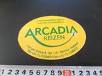 sticker alkmaar ARCADIA reizen hof van sonoy 8, Ophalen, Zo goed als nieuw