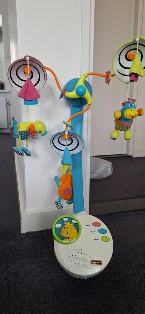 Box mobiel, Kinderen en Baby's, Speelgoed | Babyspeelgoed, Ophalen of Verzenden, Zo goed als nieuw, Mobiel, Met geluid