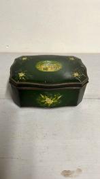 Vintage Groene Douwe Egberts thee trommel, Verzamelen, Ophalen of Verzenden, Gebruikt, Thee, Douwe Egberts