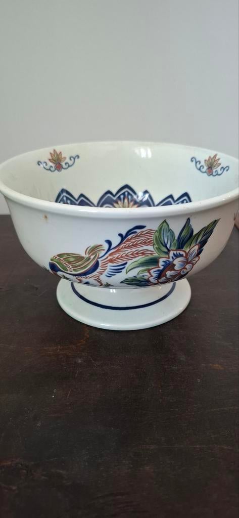 Boch Keramic kom op voet hand beschilderd Vieux Rhodes, Ophalen of Verzenden