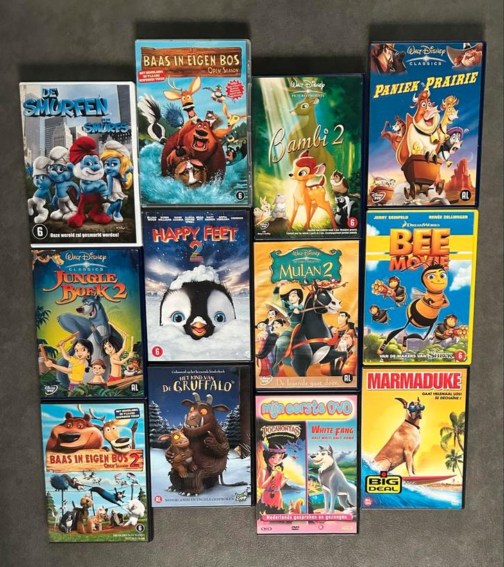 Kinderfilms, Cd's en Dvd's, Dvd's | Kinderen en Jeugd, Gebruikt, Film, Overige genres, Vanaf 6 jaar, Ophalen