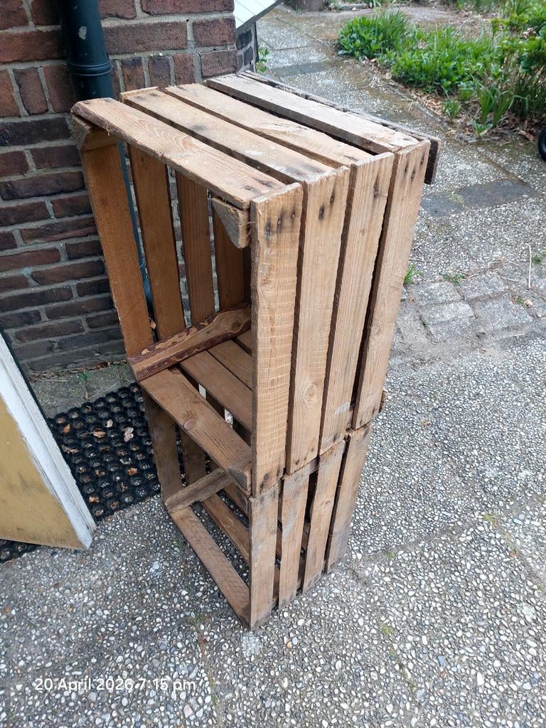 2 fruitkisten, Ophalen of Verzenden, Gebruikt, Hout