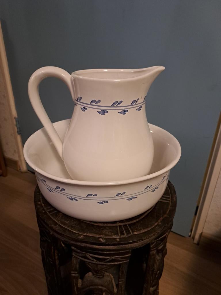 Lampetkan met subtiel blauw randje, Antiek en Kunst, Ophalen of Verzenden