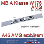 W176 A45 AMG LOGO Mercedes A KLASSE 45 EMBLEEM ACHTERKLEP A4, Gebruikt, -, Ophalen of Verzenden, Achter