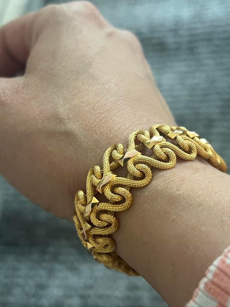 18 karaat goud armband, Sieraden, Tassen en Uiterlijk, Armbanden, Ophalen of Verzenden, Zo goed als nieuw, Goud