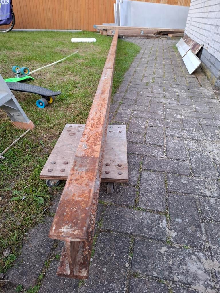 H-balk ijzeren balk 6,30 meter lang, Doe-het-zelf en Verbouw, Metalen, Ophalen, Gebruikt, IJzer