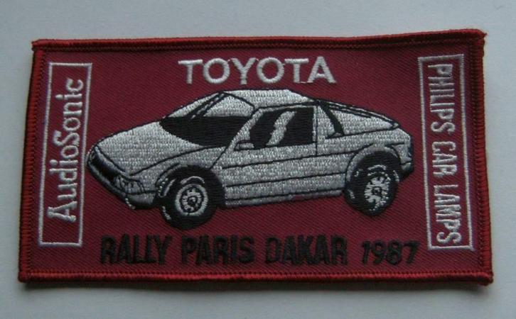 Parijs Dakar Toyota patch badge opnaai embleem, Verzamelen, Automerken, Motoren en Formule 1, Nieuw, Auto's, Verzenden