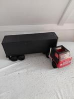 Vintage Tonka Vrachtwagen met Oplegger - Rood/Zwart, Kinderen en Baby's, Speelgoed | Speelgoedvoertuigen, Ophalen of Verzenden