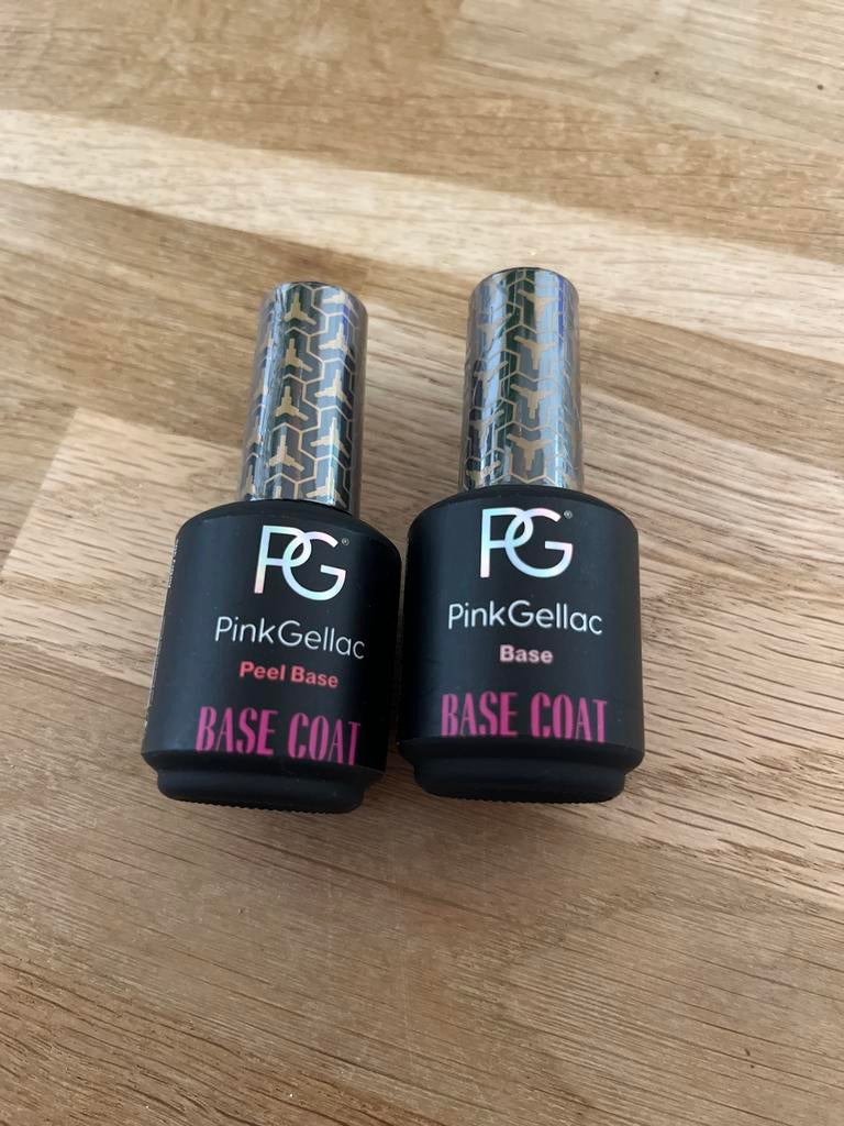 NIEUW! Pink Gellac Peel Base en Base Coat, Overige kleuren, Nieuw, Ophalen of Verzenden, Handen en Nagels