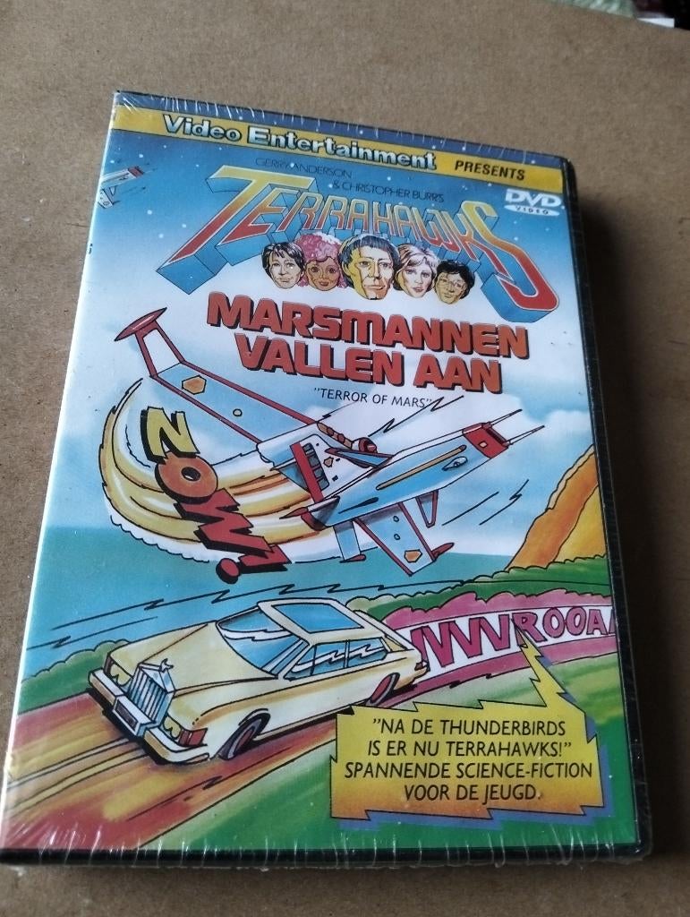 SEALED dvd Terrahawks Marsmannen vallen aan NLO, Tekenfilm, Ophalen of Verzenden, Nieuw in verpakking, Alle leeftijden