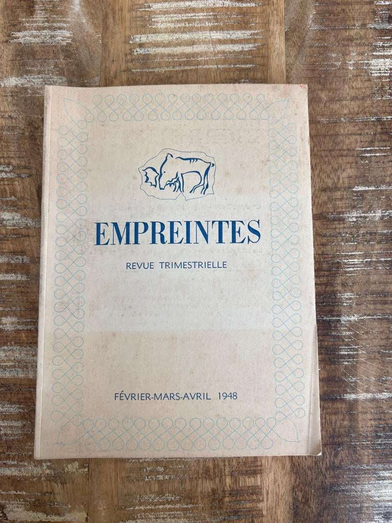 Empreintes, revue trimestrielle 1948, Boeken, Tijdschriften en Kranten, Ophalen of Verzenden, Gelezen, Wetenschap en Natuur