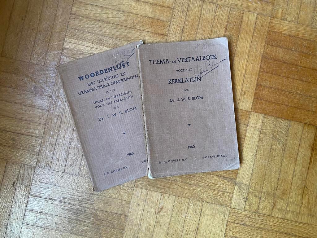 Thema & vertaalboek voor het Kerklatijn, woordenlijst (1940), Ophalen of Verzenden
