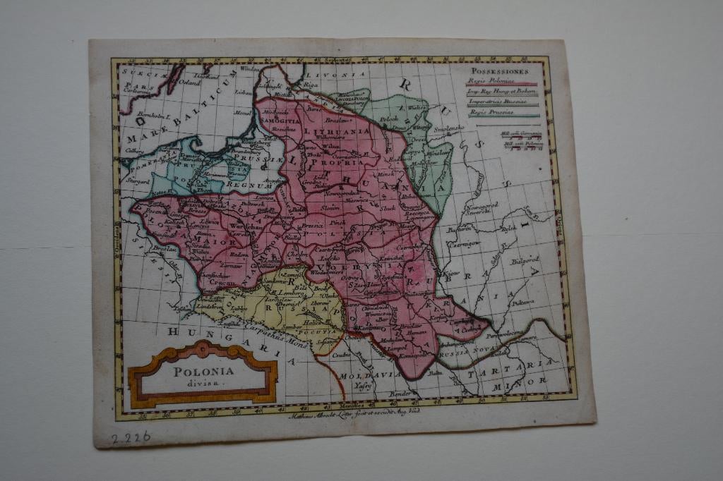 POLEN POLONIA Cartografie Kaart Kopergravure ANNO 1795 E52, Antiek en Kunst, Kunst | Etsen en Gravures, Verzenden