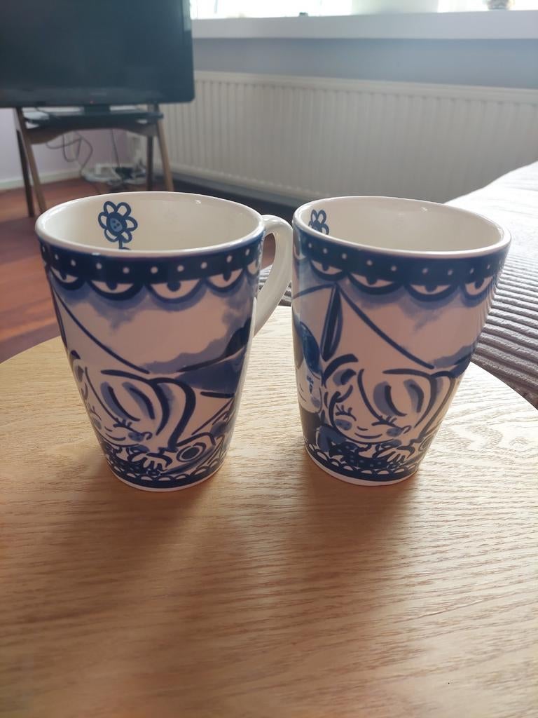 NIEUW 2 grote mokken/bekers Delfts Blond, Ophalen of Verzenden