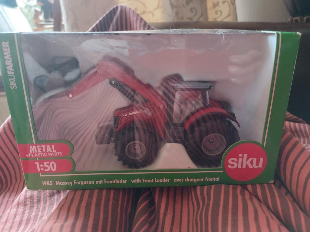SIKU MIB Massey ferguson, Ophalen, Hijskraan, Tractor of Landbouw, SIKU