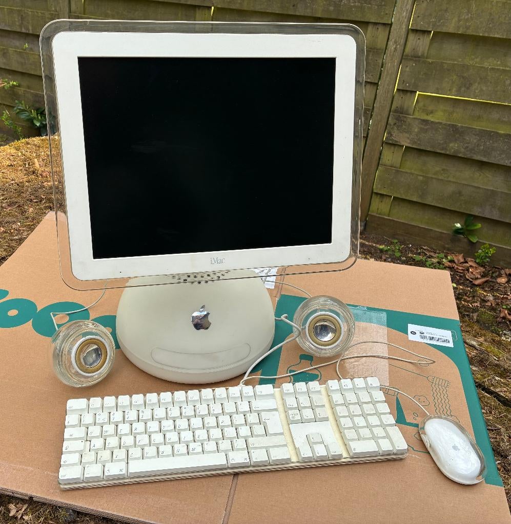 Apple iMac G4 15 inch 800mhz Airport compleet, Ophalen, 15 Inch TFT Flatpanel, Gebruikt, Minder dan 4 GB