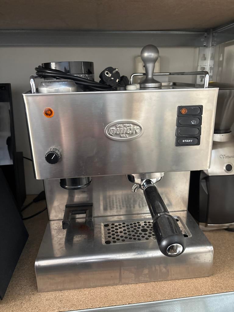 Quick Mill Espresso Apparaat  03035- RVS, Witgoed en Apparatuur, Koffiezetapparaten, Zo goed als nieuw, Gemalen koffie, Espresso apparaat