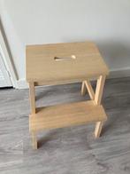 BEKVÄM Opstapje/kruk, espenhout, Ophalen, Gebruikt, Hout
