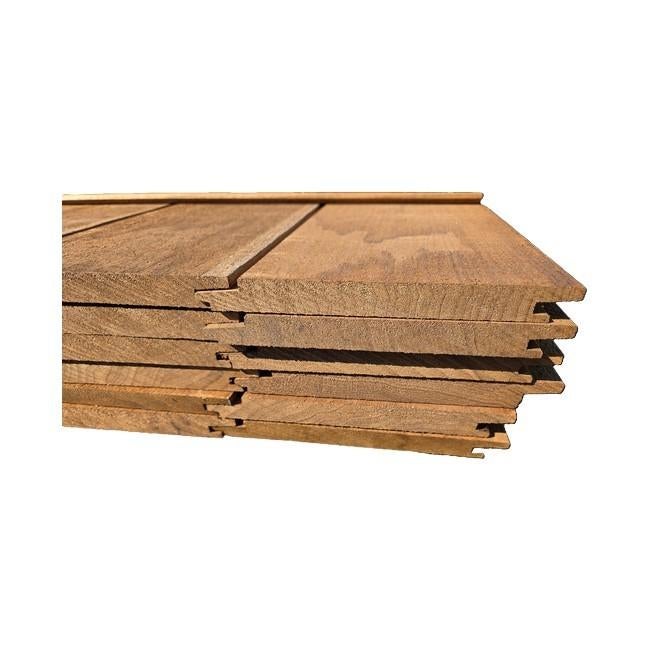 16.9 m2 Hardhout Rabat  - Fijnbezaagd - nr: HP54, Ophalen, Planken, Nieuw, Hardhout