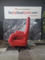 Staopstoel Meubelzorg Leder rood, Minder dan 75 cm, Leer, Ophalen of Verzenden, Zo goed als nieuw