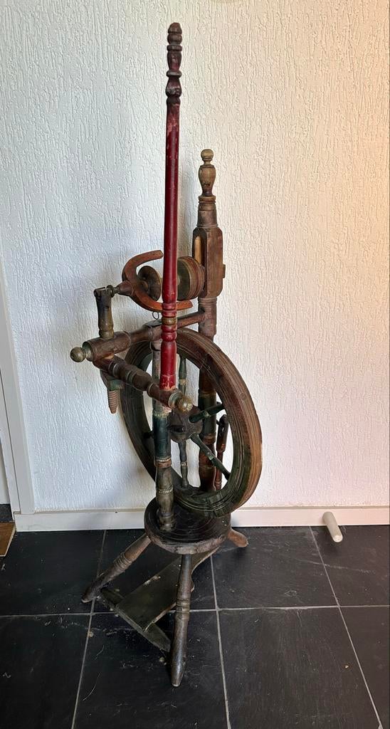 Antiek Spinnewiel - Decoratief en Historisch, Ophalen of Verzenden, Gebruikt, Spinnewiel