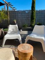 2 gebruikte IKEA loungestoelen, Ophalen of Verzenden, Gebruikt, Kunststof