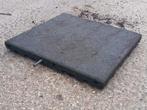 411 Zwarte rubber tegels 50x50x5, Ophalen, Gebruikt, -, -