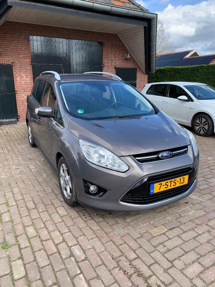 Ford Grand C-Max 1.6 Tdci 85KW 2014 Bruin, Auto's, Ford, Particulier, Grand C-Max, Airbags, Airconditioning, Bluetooth, Boordcomputer