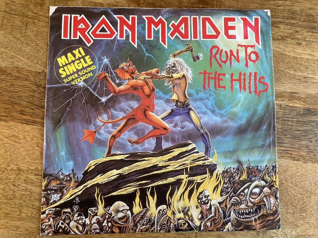 IRON MAIDEN Run To The Hills 12” vinyl 1982, Ophalen of Verzenden