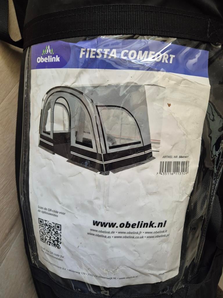 Obelink Fiesta Comfort voortent/luifel, Ophalen, Zo goed als nieuw