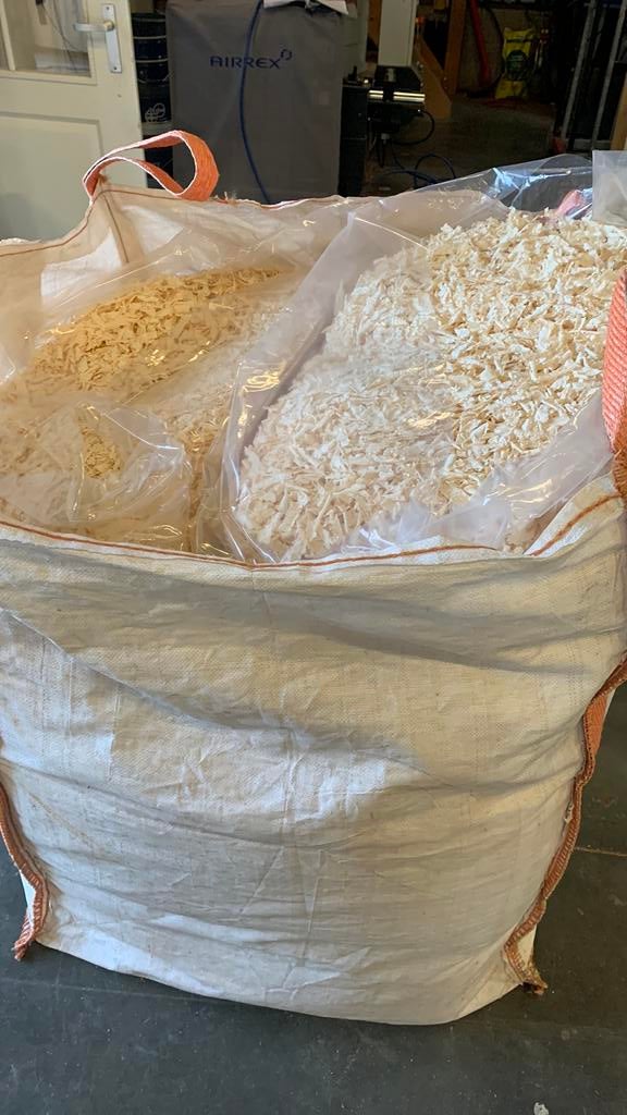 Vuren Houtkrullen 1 m3, Ophalen