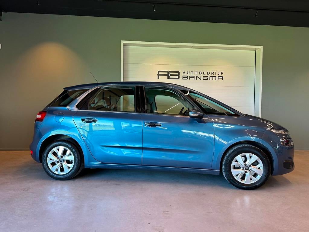 Citroen C4 Picasso 1.6 e-THP AUTOMAAT INTENSIVE-uitv|NAVIGAT, Stof, Gebruikt, 4 cilinders, Blauw