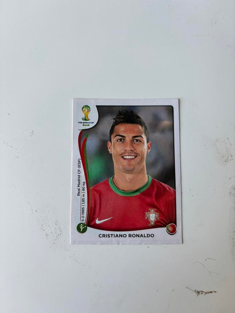 Panini Wk 2014 Ronaldo sticker, Hobby en Vrije tijd, Stickers en Plaatjes, Ophalen of Verzenden, Gebruikt, Sticker