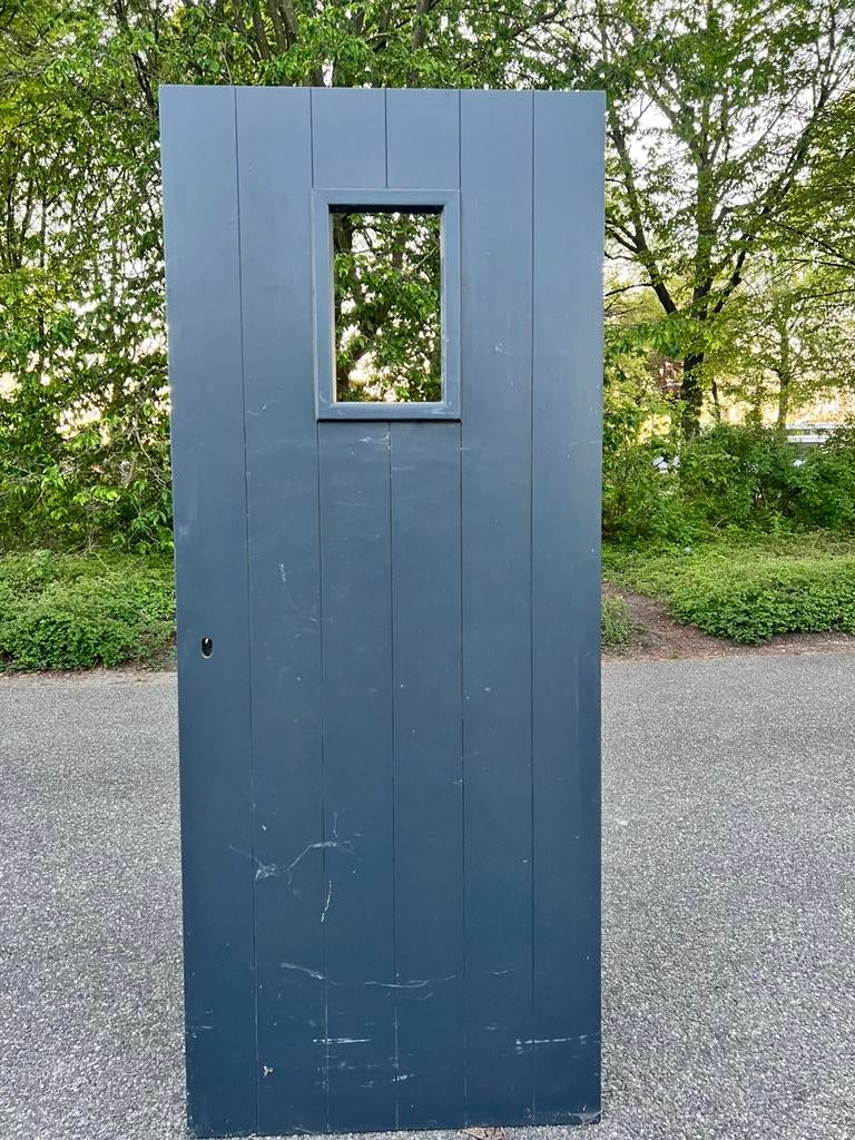 Massieve deur van meranti hout, Ophalen of Verzenden, 200 tot 215 cm, Glas, Buitendeur