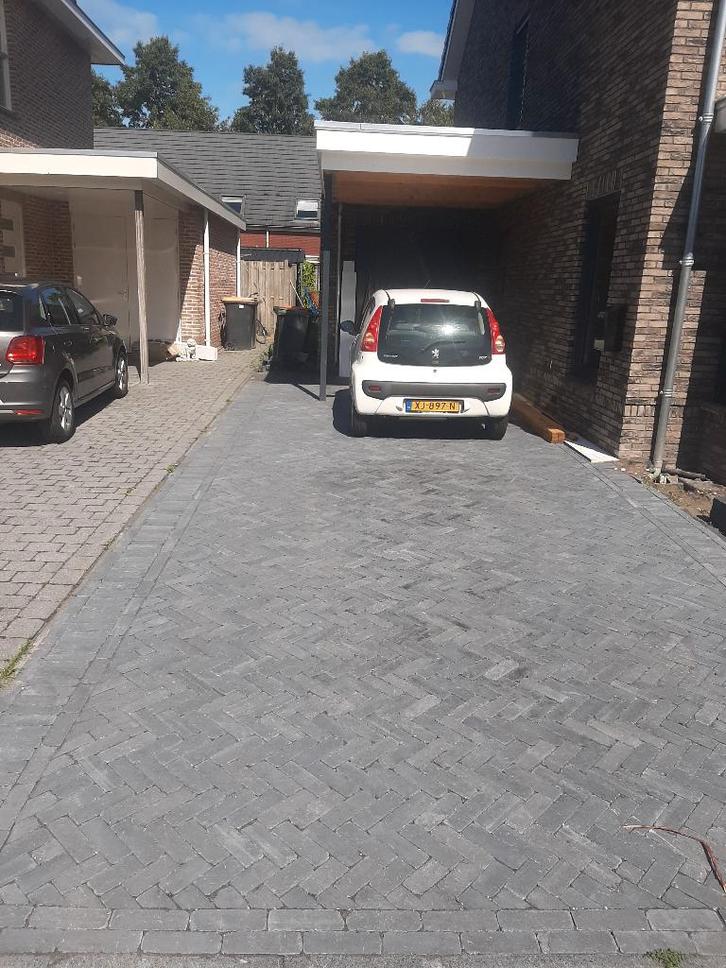 Getrommelde Dikformaten Antraciet, Tuin en Terras, Tegels en Klinkers, Nieuw, Klinkers, Beton, 10 m² of meer, Ophalen